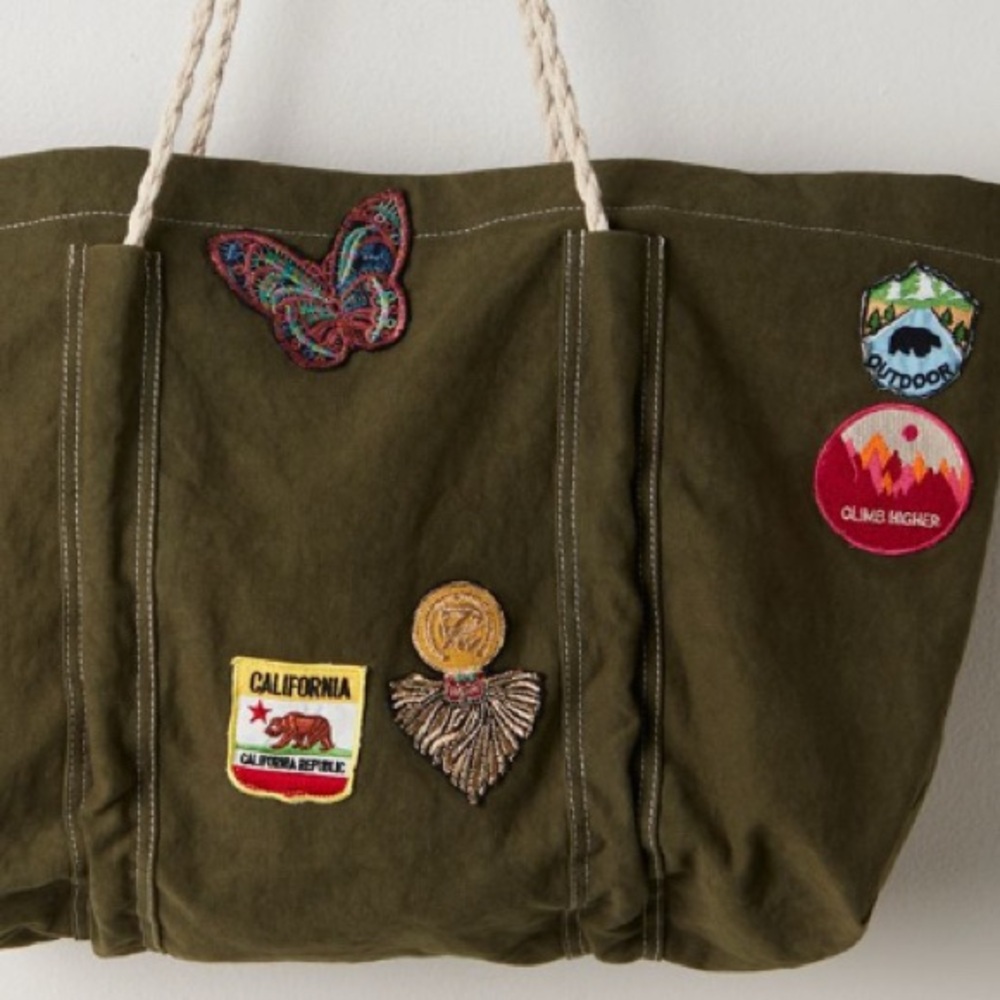 NWT Free People Been There Badge Tote Bag - Picture 8 of 9